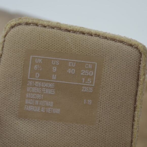 Cloudsteppers Clarks Size 9 June Tide Gold Metallic Slides - Picture 2 of 14